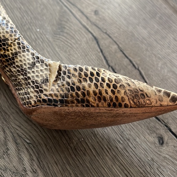 Tory Burch Snake Skin Heels - Picture 5 of 5
